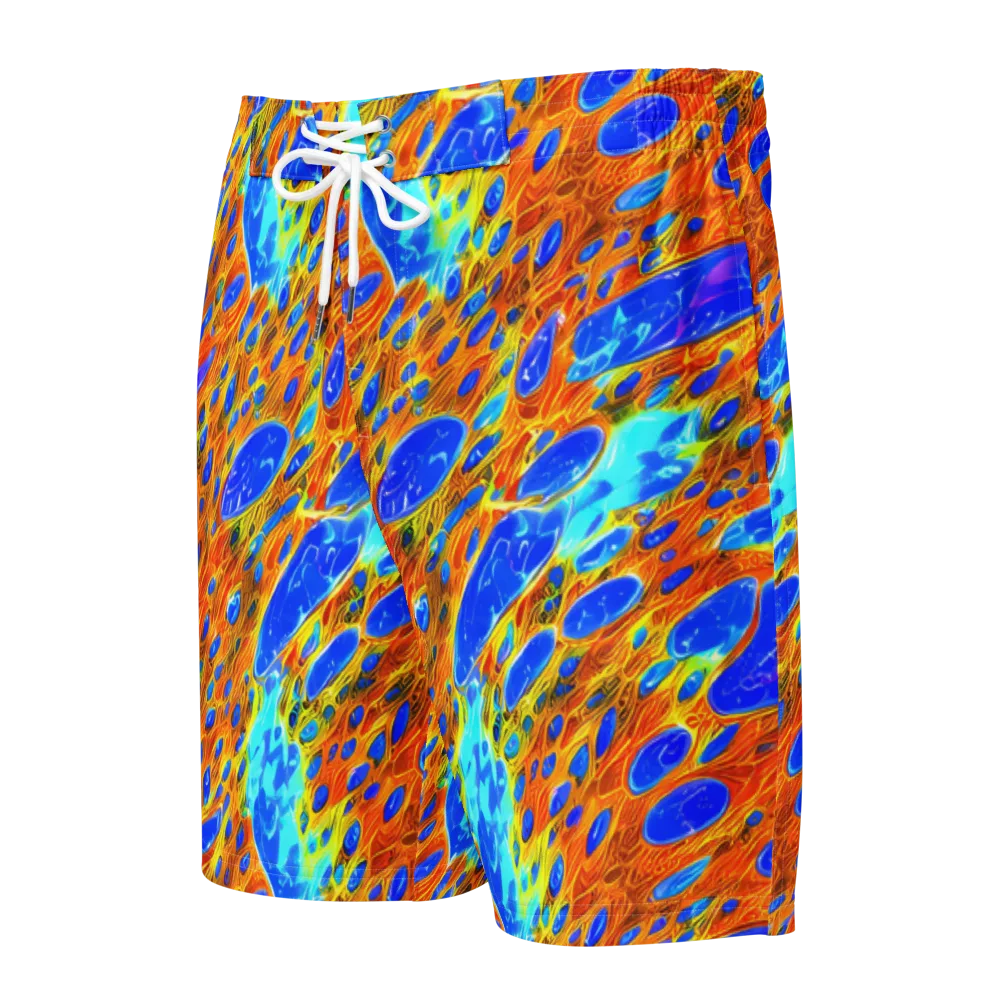Bluefire Veins on Men's Board Shorts — Front