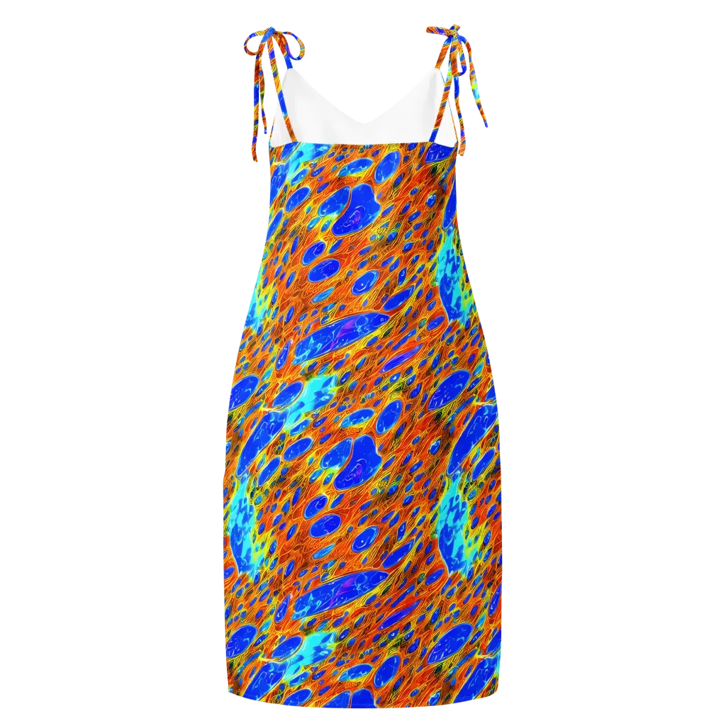 Bluefire Veins on Slip Dress — Back