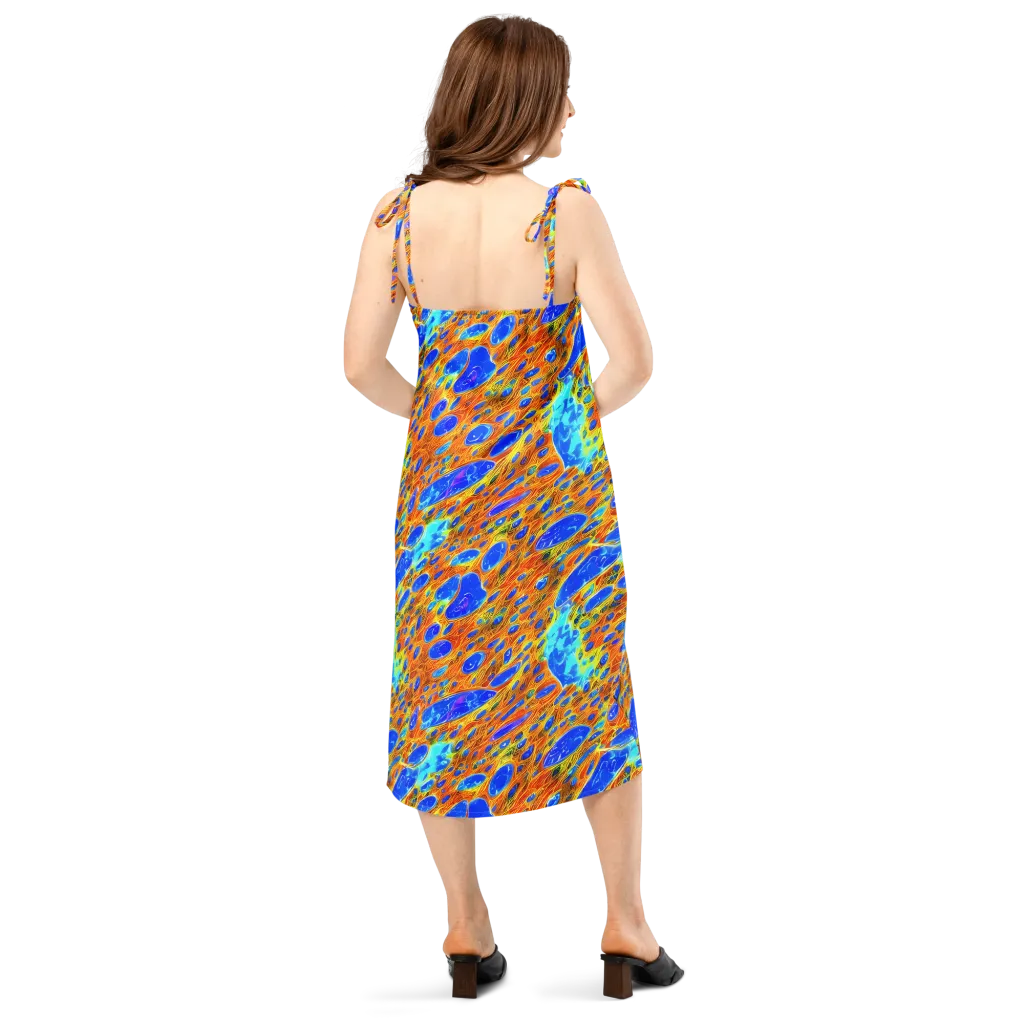 Bluefire Veins on Slip Dress — Back