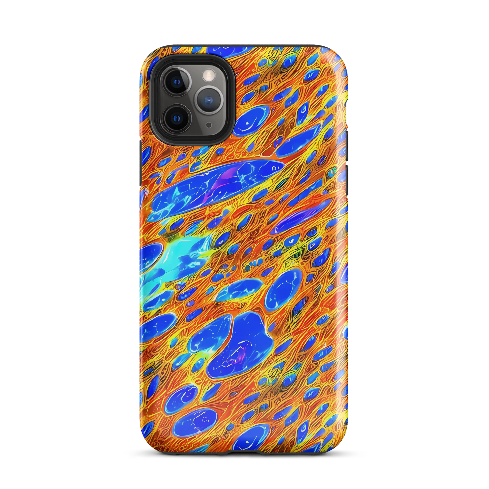 Bluefire Veins on Tough Case for iPhone® — Front