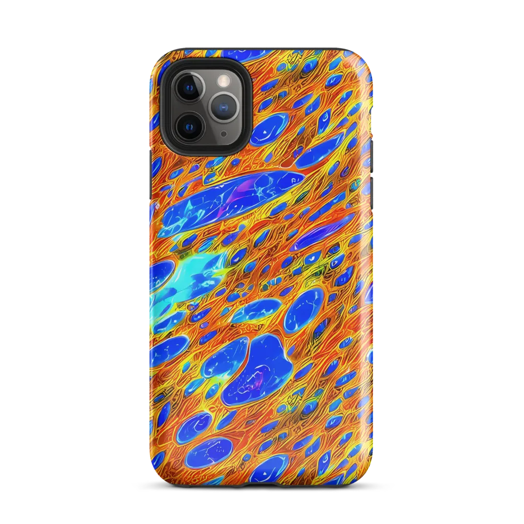 Bluefire Veins on Tough Case for iPhone® — Front