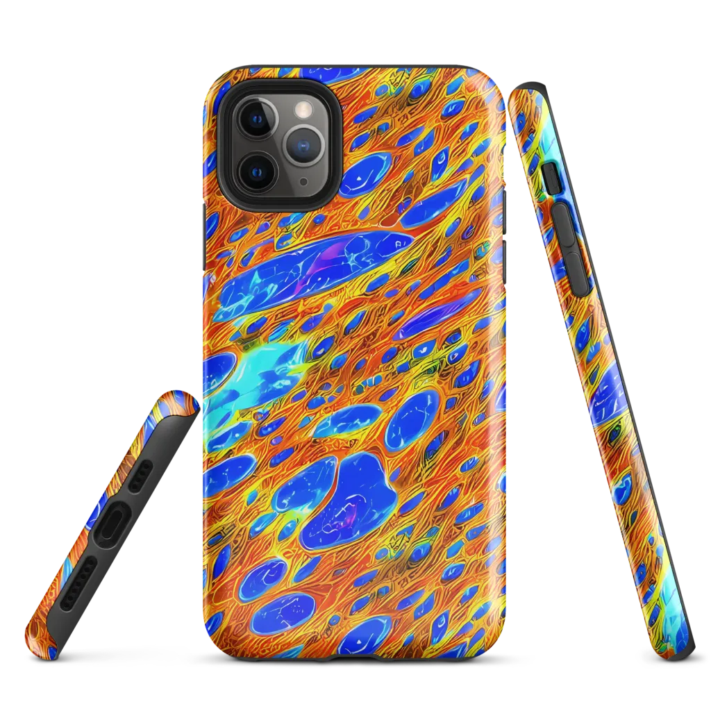 Bluefire Veins on Tough Case for iPhone® — Front