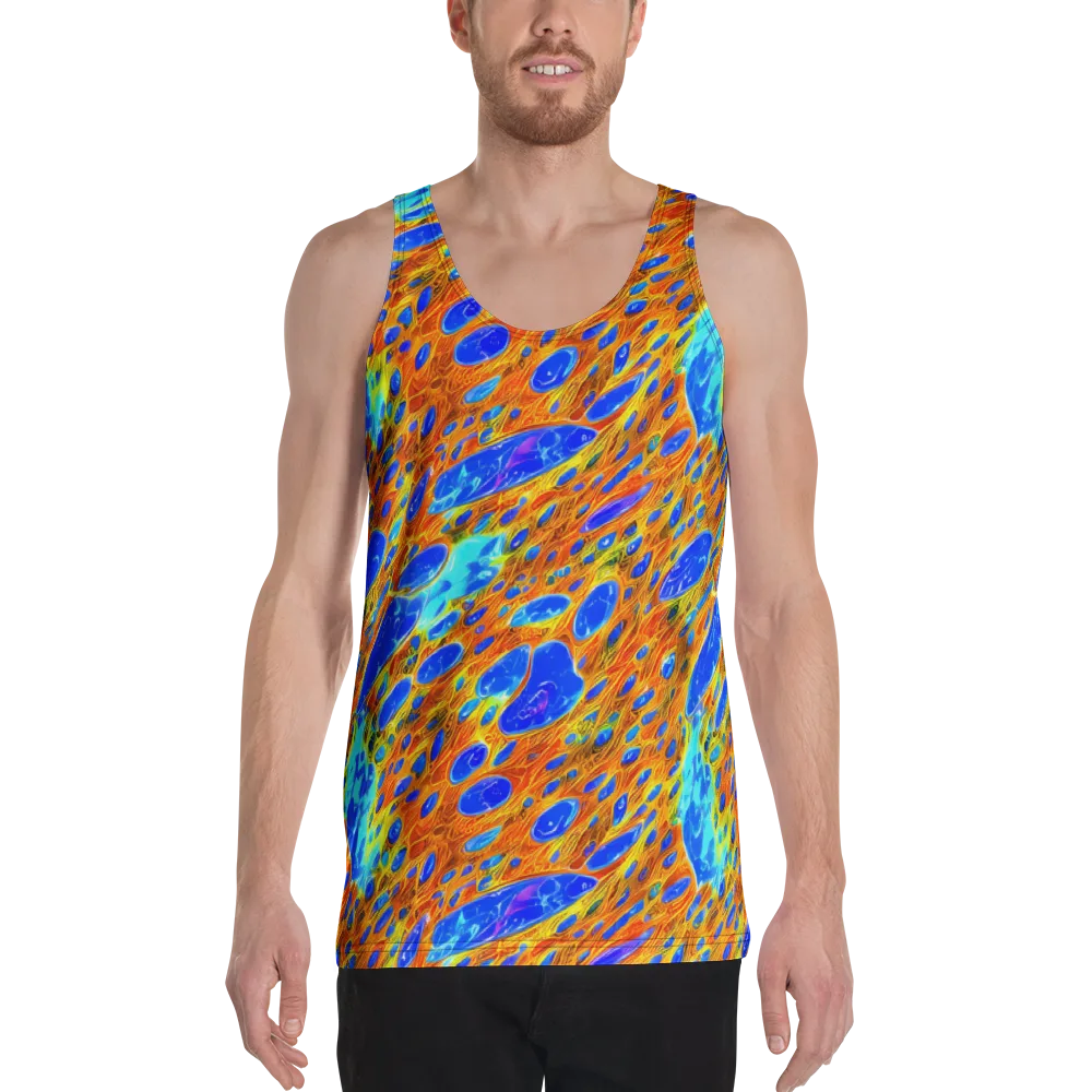 Bluefire Veins on Men's Tank Top — Front