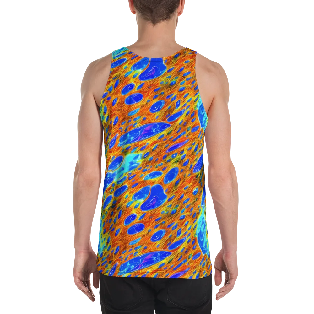 Bluefire Veins on Men's Tank Top — Back