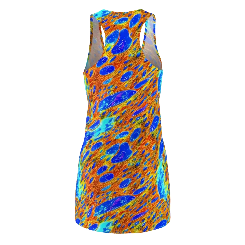 Bluefire Veins on Racerback Dress — Back