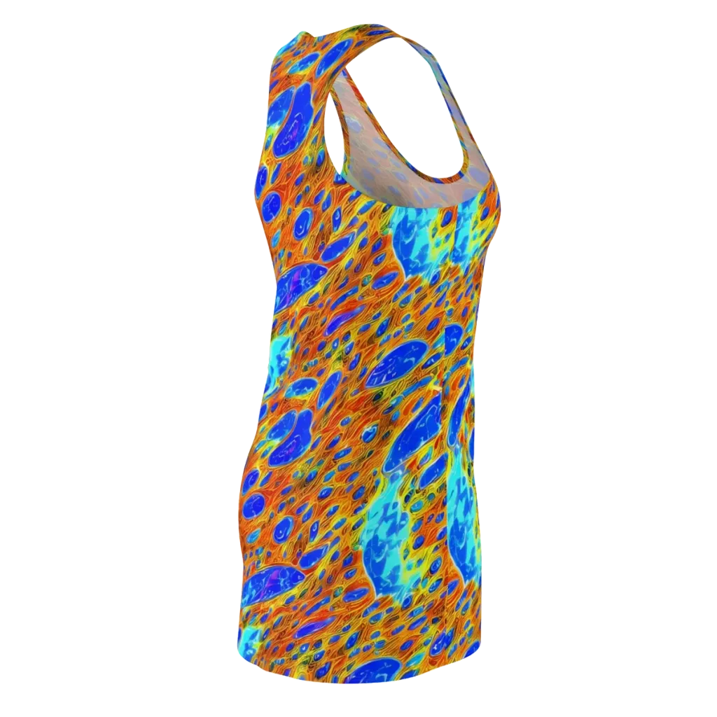 Bluefire Veins on Racerback Dress — Back Side