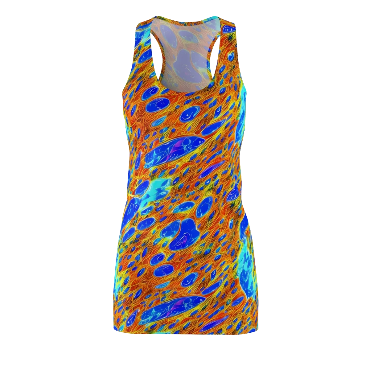 Bluefire Veins on Racerback Dress — Front