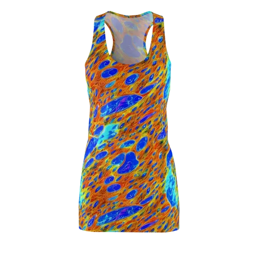 Bluefire Veins on a Racerback Dress