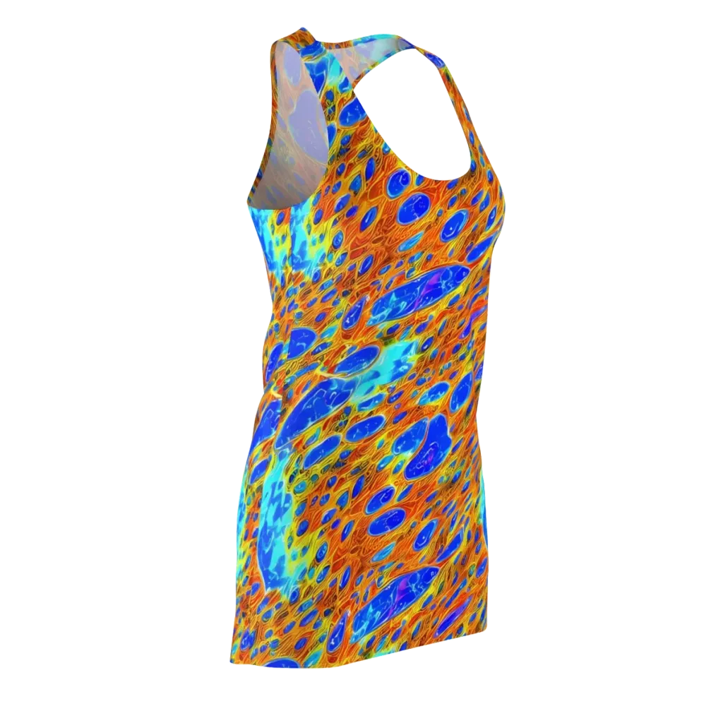 Bluefire Veins on Racerback Dress — Front Side