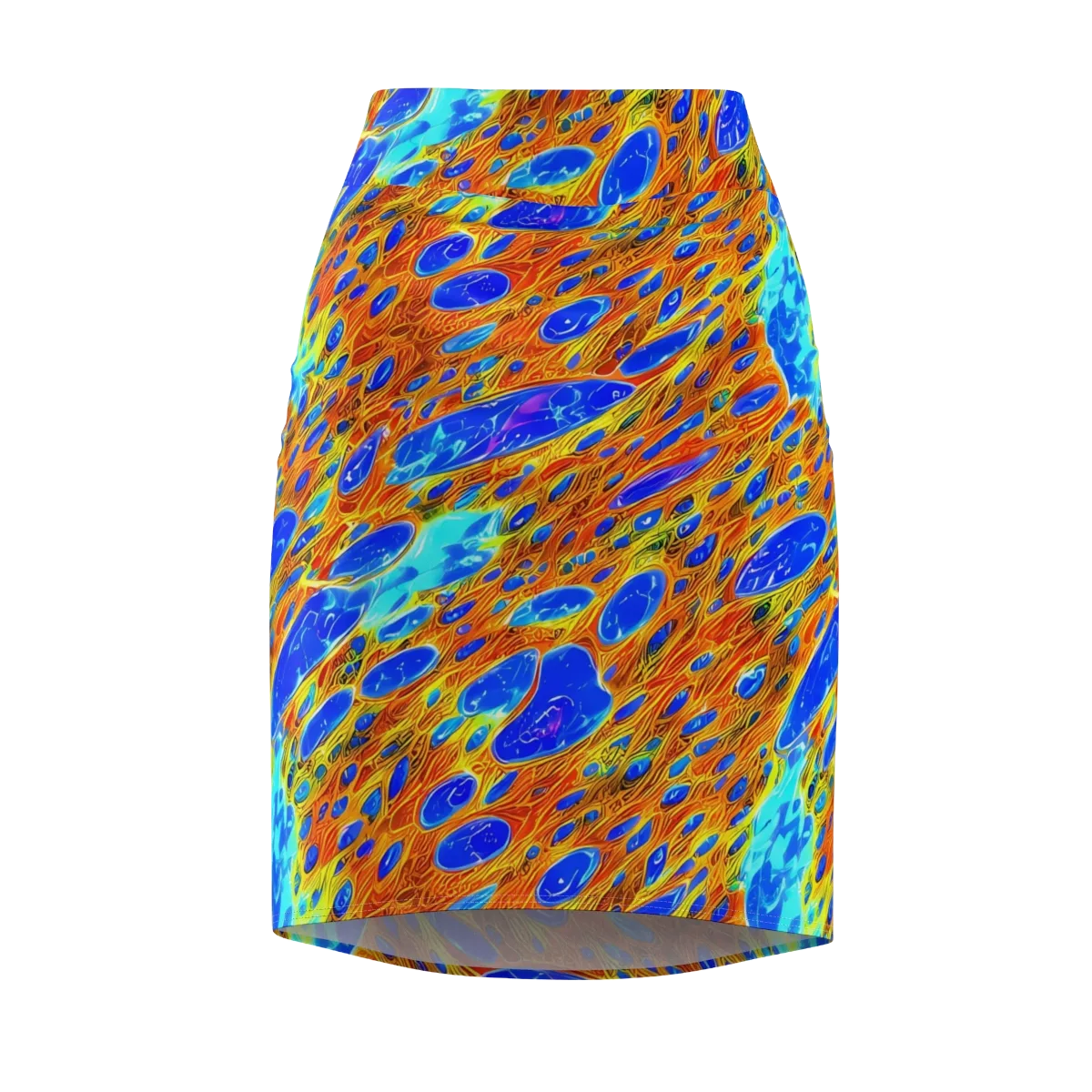 Bluefire Veins on Pencil Skirt — Front