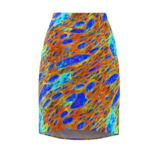 Bluefire Veins on a Pencil Skirt