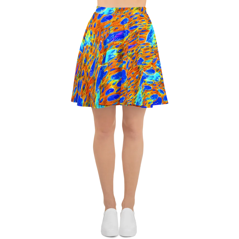 Bluefire Veins on Skater Skirt — Front