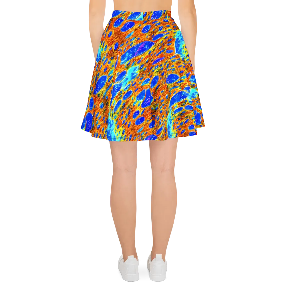 Bluefire Veins on Skater Skirt — Back
