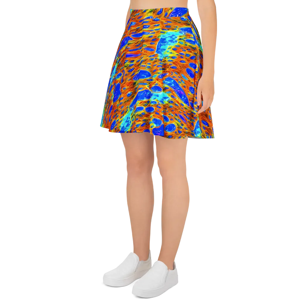 Bluefire Veins on Skater Skirt — Left