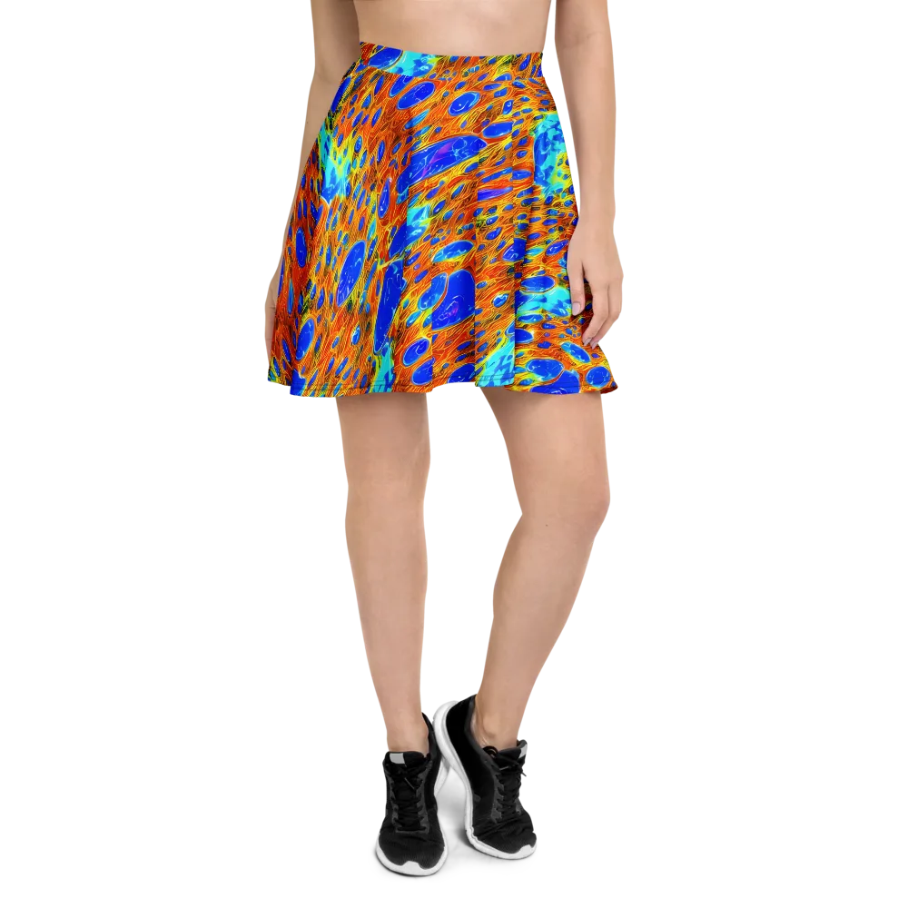 Bluefire Veins on Skater Skirt — Front