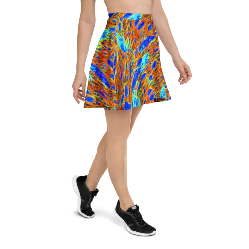 Bluefire Veins on a Skater Skirt
