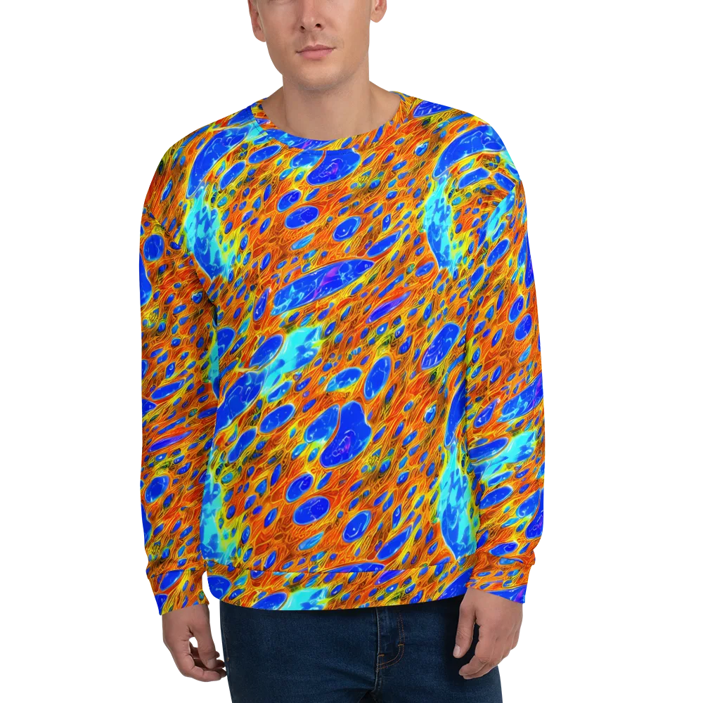 Bluefire Veins on Sweatshirt — Front