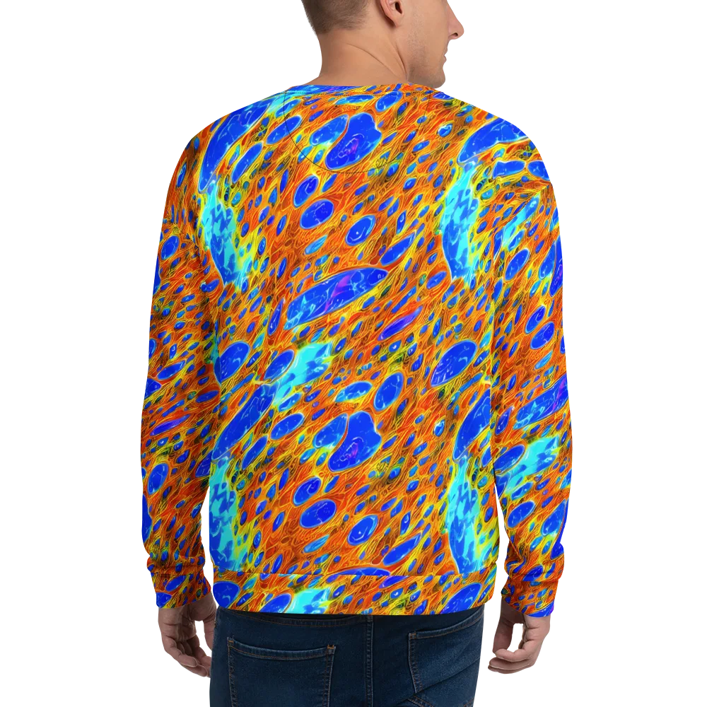 Bluefire Veins on Sweatshirt — Back