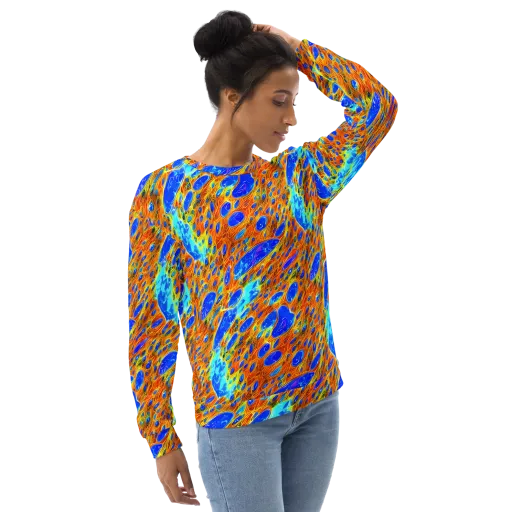 Bluefire Veins on a Sweatshirt