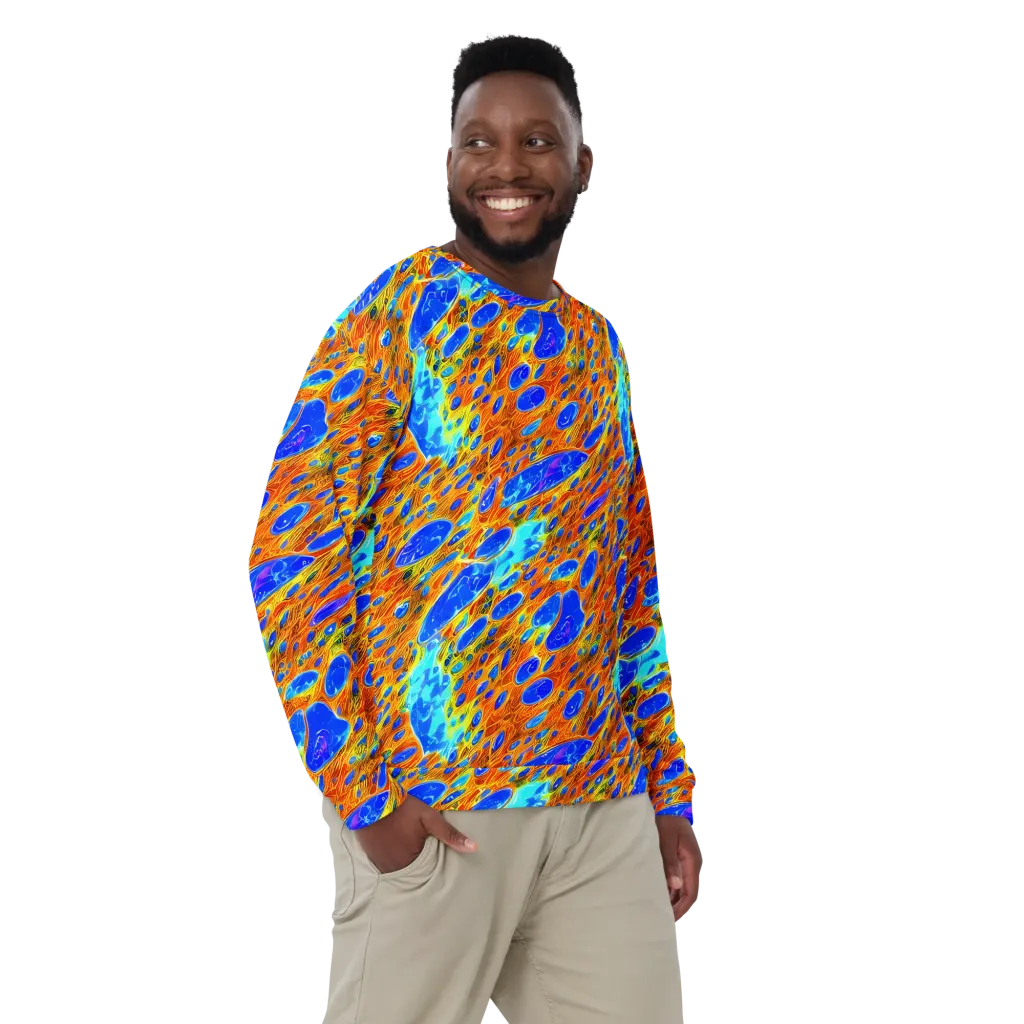 Bluefire Veins on Sweatshirt — Front