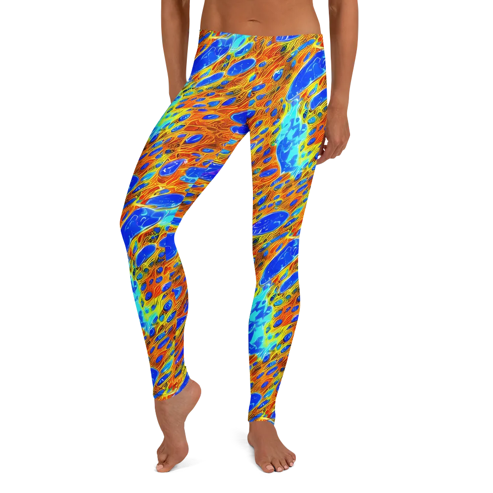 Bluefire Veins on Leggings — Front