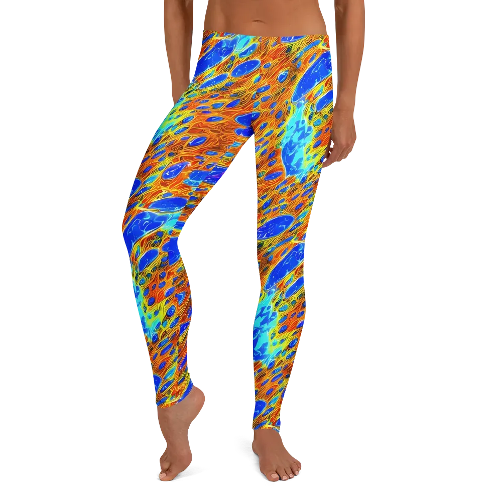 Bluefire Veins on Leggings — Front