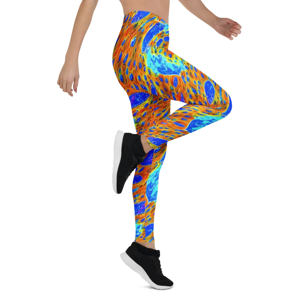 Bluefire Veins on Leggings — Right