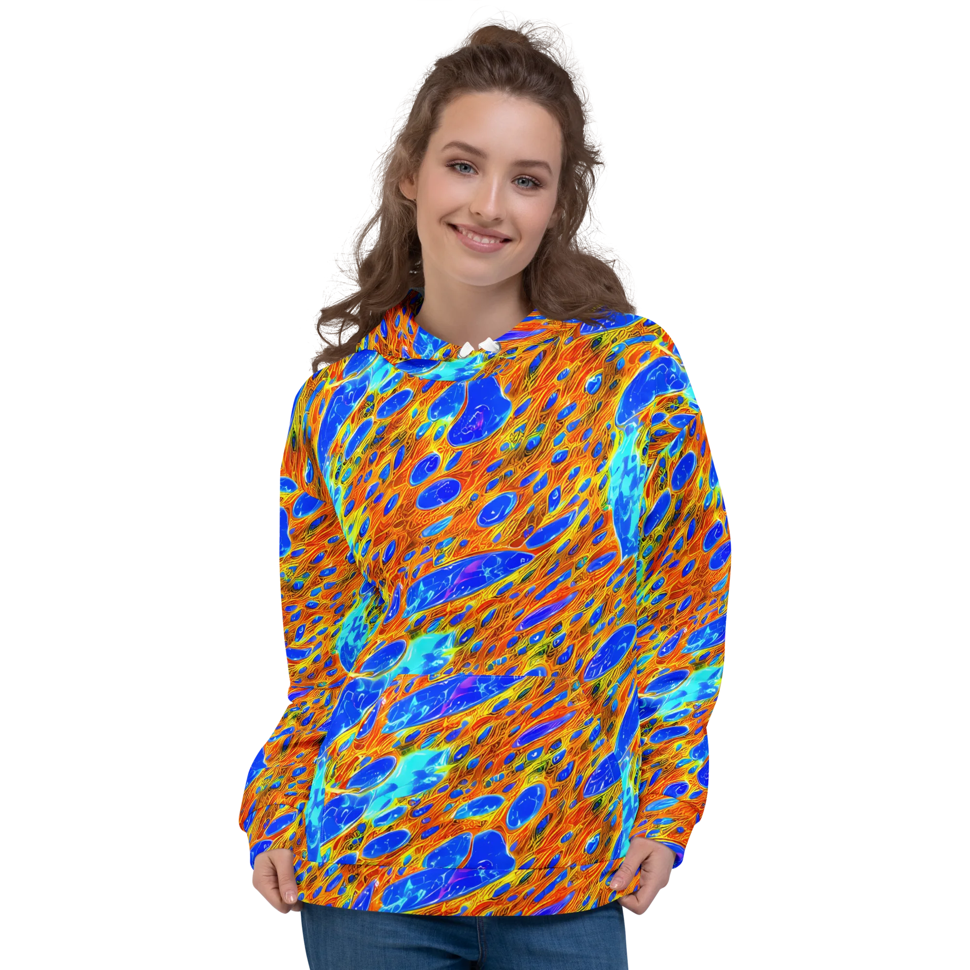 Bluefire Veins on Hoodie — Front