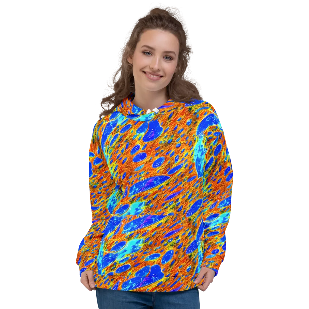 Bluefire Veins on Hoodie — Front