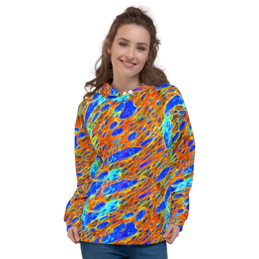 Bluefire Veins on a Hoodie