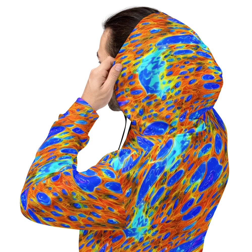 Bluefire Veins on Hoodie — Back