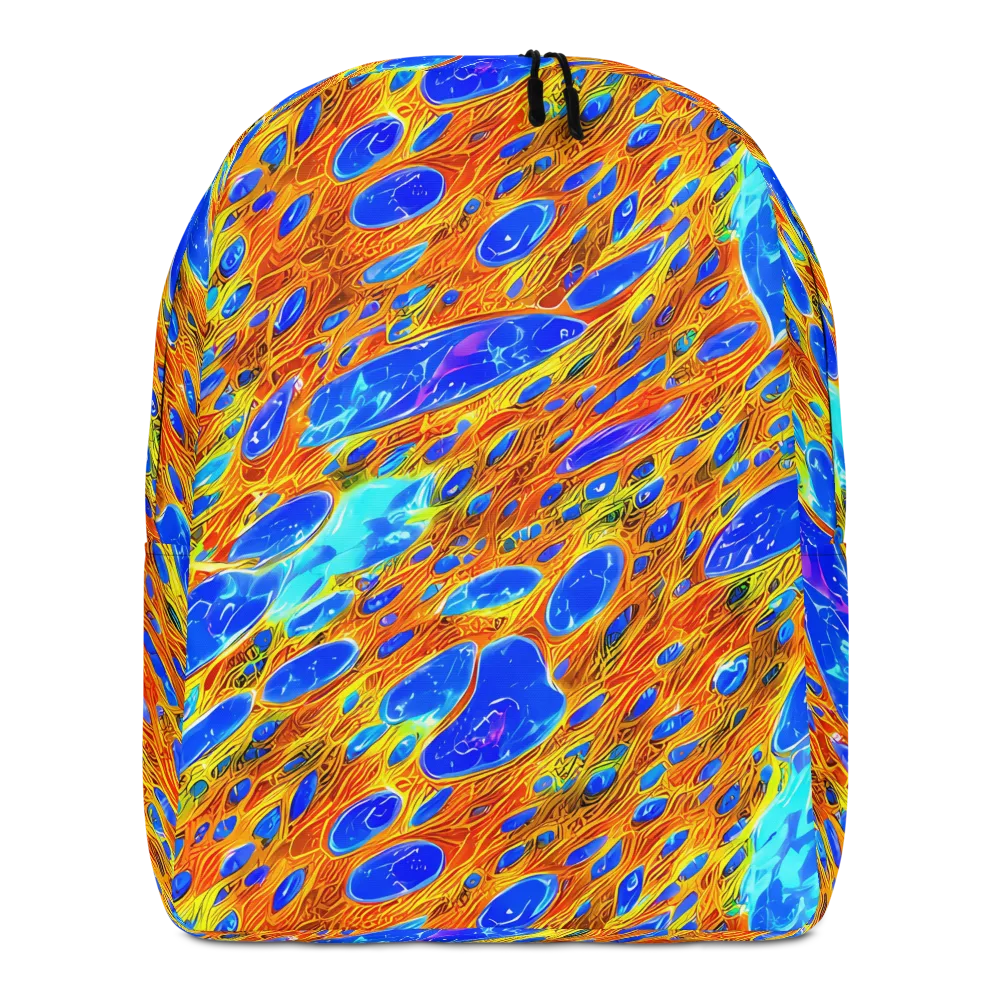 Bluefire Veins on Minimalist Backpack — Front