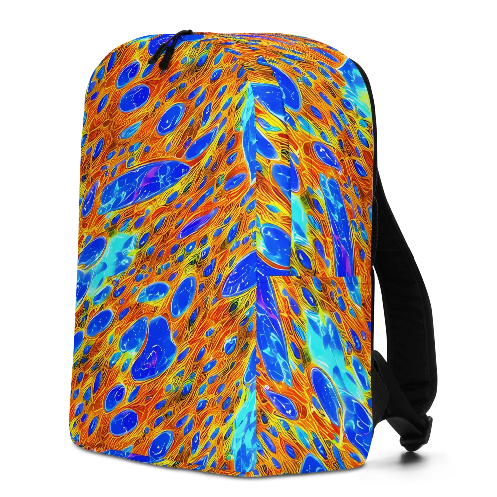 Bluefire Veins on Minimalist Backpack — Left