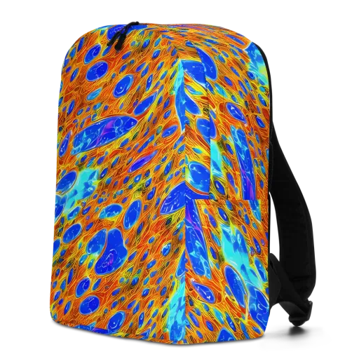 Bluefire Veins on a Minimalist Backpack