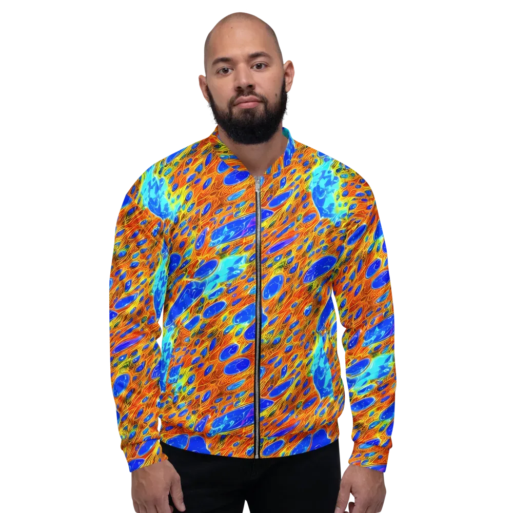 Bluefire Veins on Bomber Jacket — Front