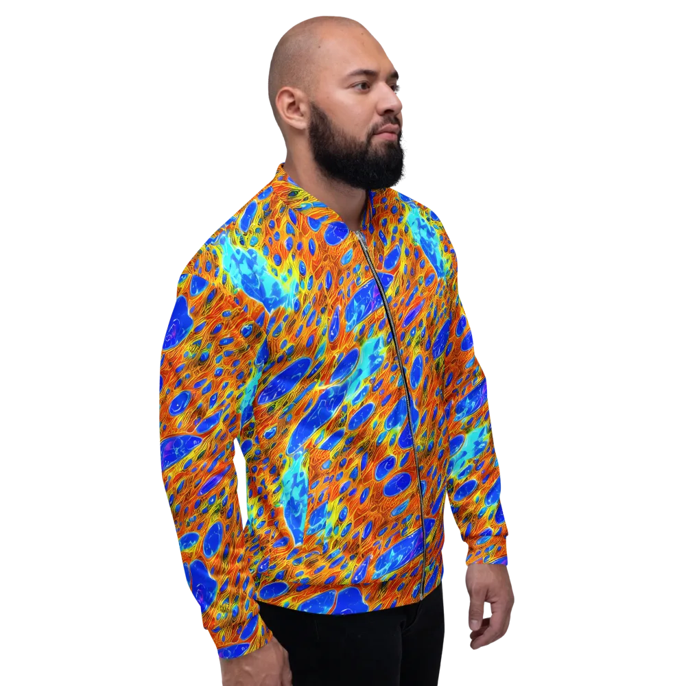 Bluefire Veins on Bomber Jacket — Right