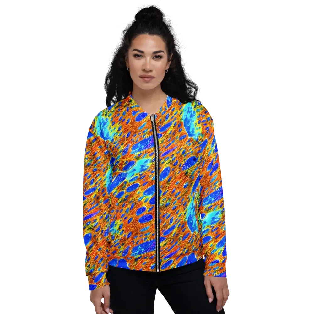 Bluefire Veins on Bomber Jacket — Front