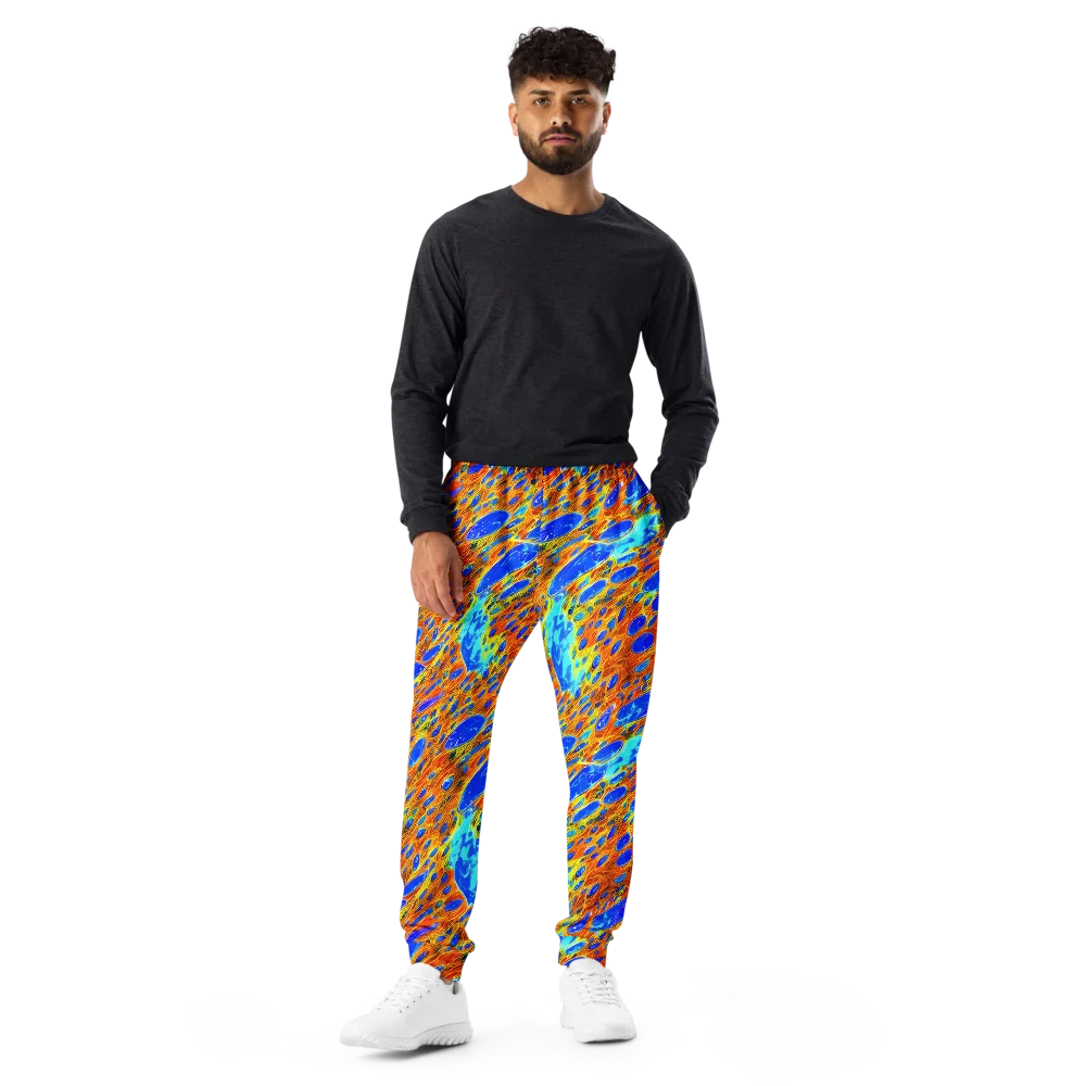 Bluefire Veins on Men's Joggers — Front