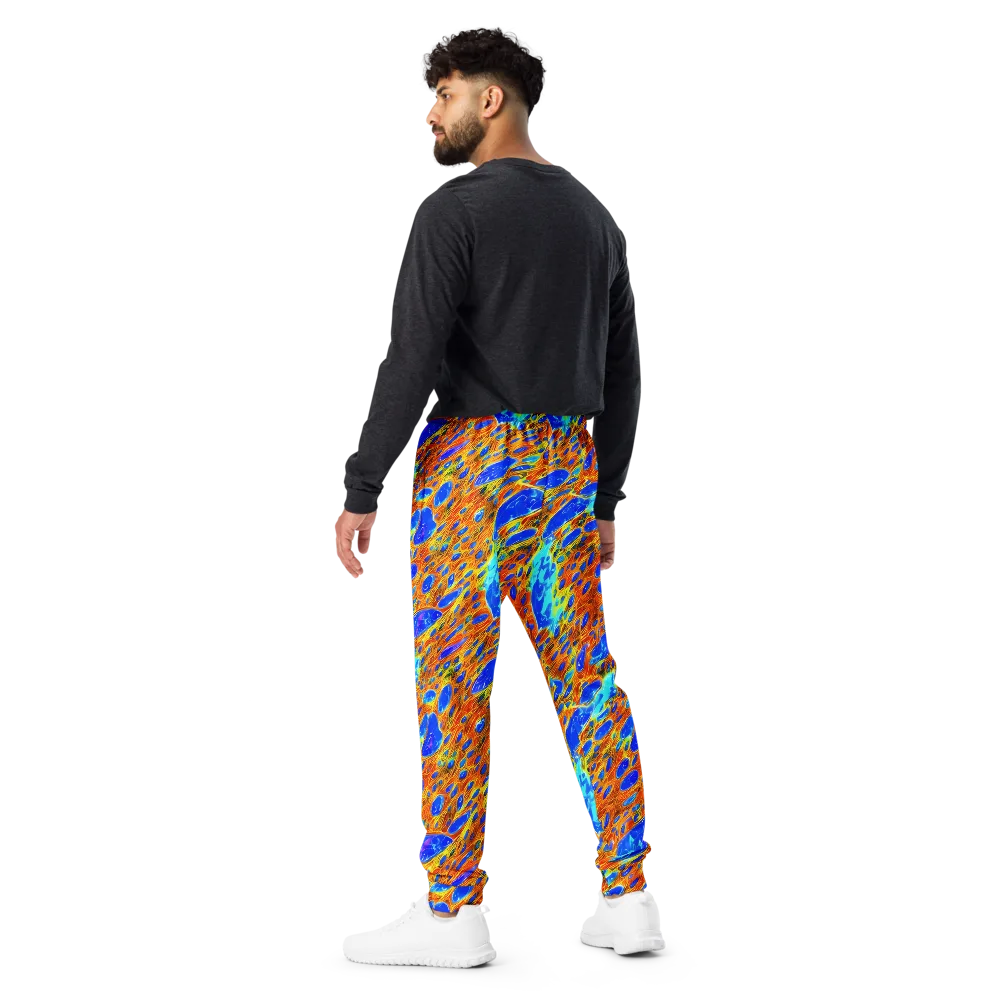 Bluefire Veins on Men's Joggers — Back