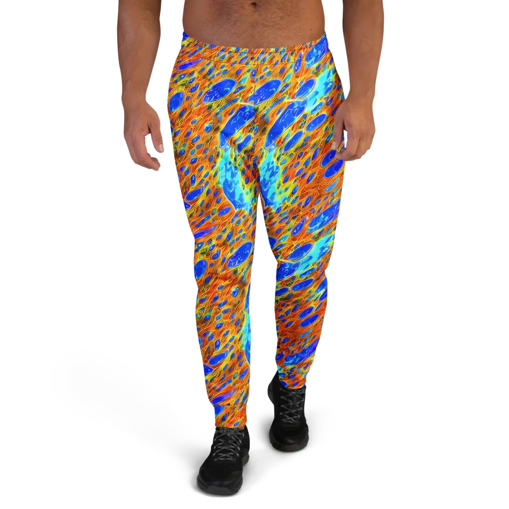Bluefire Veins on Men's Joggers — Front