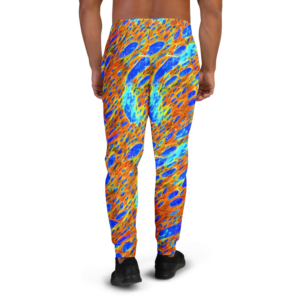 Bluefire Veins on Men's Joggers — Back