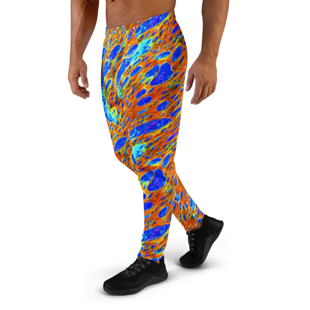 Bluefire Veins on Men's Joggers — Left