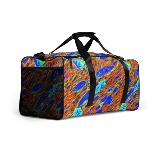 Bluefire Veins on a Duffle Bag