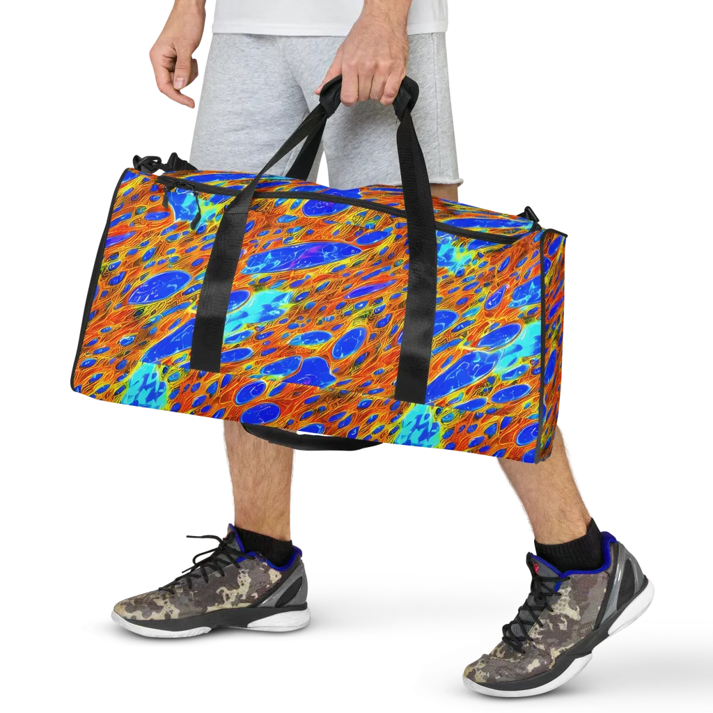 Bluefire Veins on Duffle Bag — Front