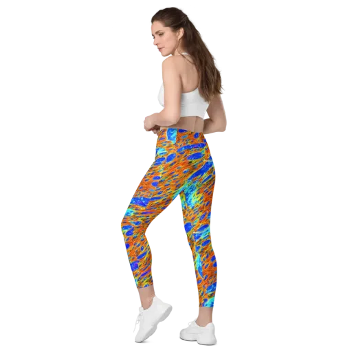Bluefire Veins on a Leggings with Pockets