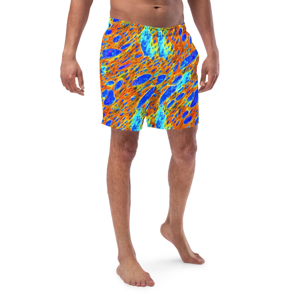 Bluefire Veins on Swim Trunks — Front