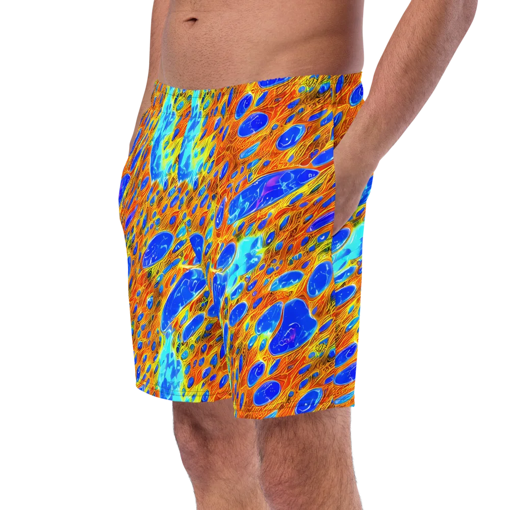 Bluefire Veins on Swim Trunks — Left Front