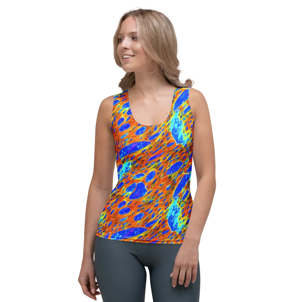 Bluefire Veins on Women's Tank Top — Front