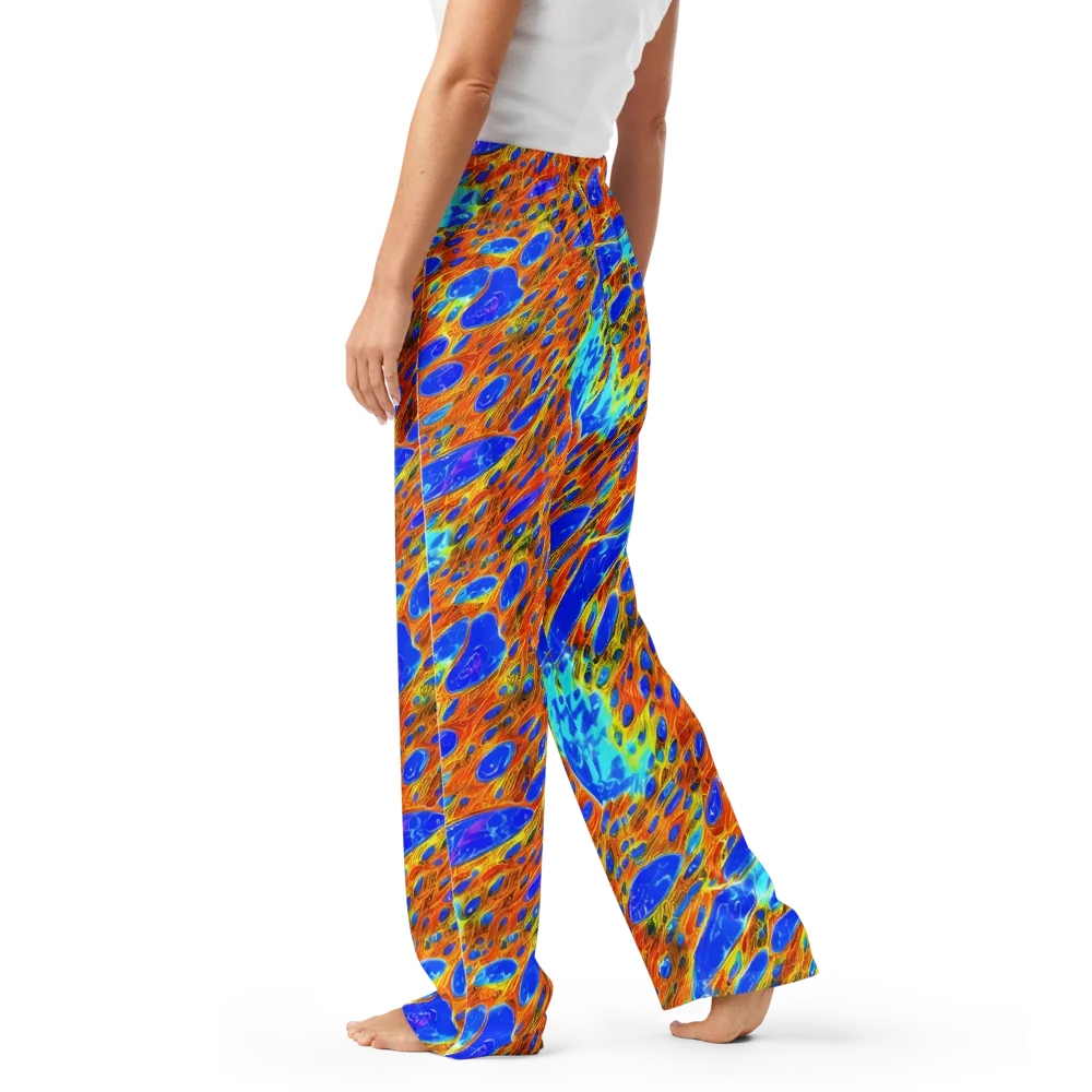 Bluefire Veins on Women's Pajama Pants — Left