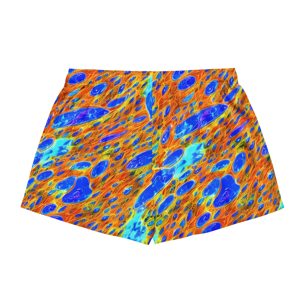 Bluefire Veins on Women's Pajama Shorts — Back